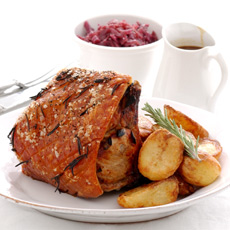 Roast Loin of Pork with Prune and Apple Stuffing