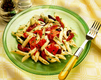 Penne Pasta with Colorful Peppers Recipe