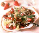 Strawberry and Stilton Salad with Cheese