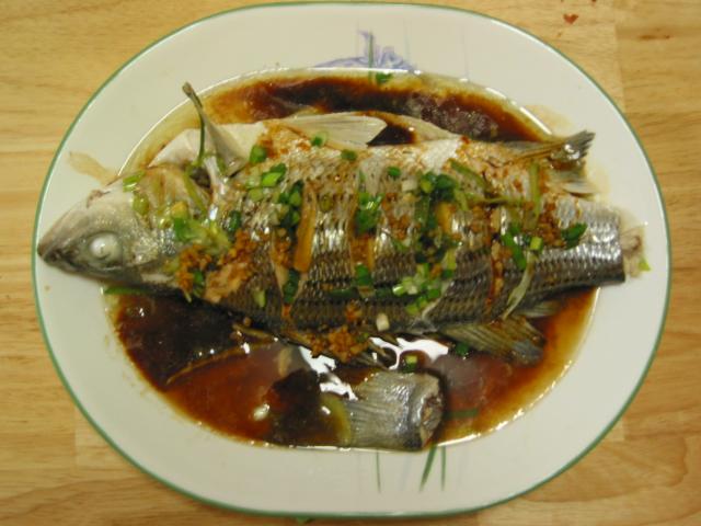 Steamed Lapu-Lapu Fish