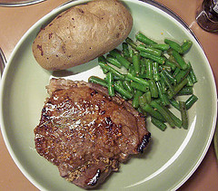 Baked Steak And Lima Beans
