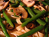  PASTA WITH GREEN BEANS AND MUSHROOMS