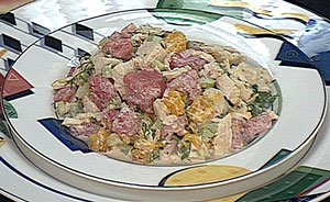 Jellied Chicken Cream Salad