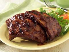 Barbecued Ribs with Rum Marinade