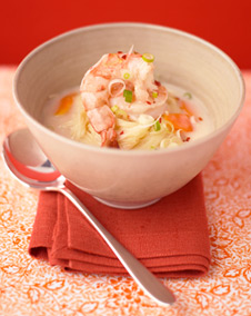 Coconut Soup with Shrimp and Chicken