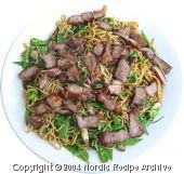 Noodles with Smoked Pork and Rosemary