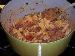 Pasta with Beans and Beef