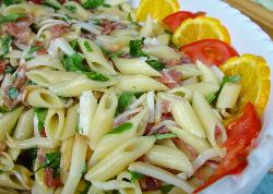 Pasta with Cabbage and Smoked Ham
