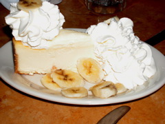 Banana Cream Cheesecake with Nuts