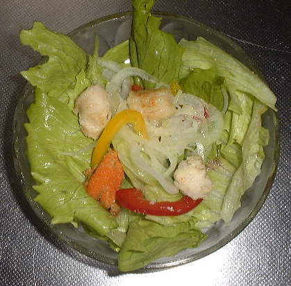 hot scallop salad