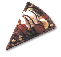 Candy Corn Brownie Pizza