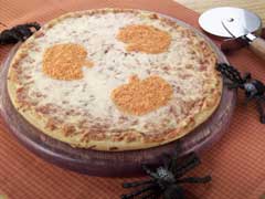 Halloween Cheese Pizza
