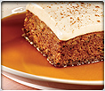 Carrot Cake with Rum Sauce