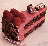 Chilled Raspberry Bavarian Cake