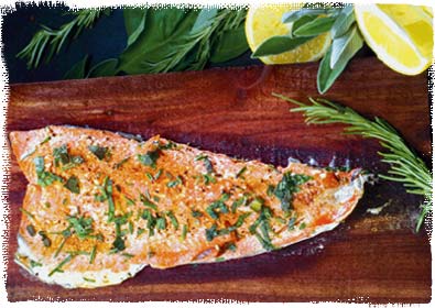 Planked Trout