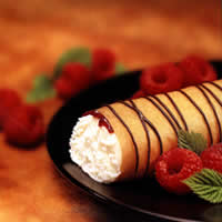 Chocolate Raspberry Cream Crepes