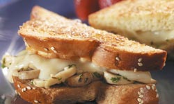 Cheddar Mushroom Open-Face Sandwich
