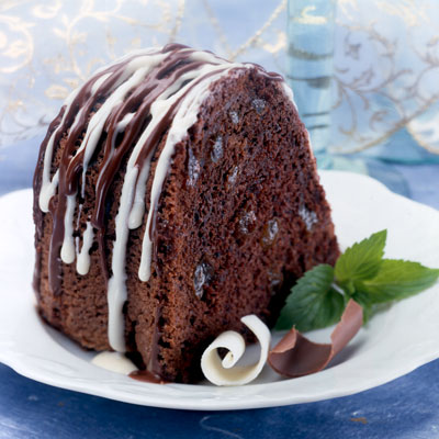 Chocolate Cake With Rum Spiked Figs