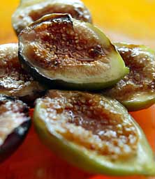 Figs Oozing with Goat Cheese